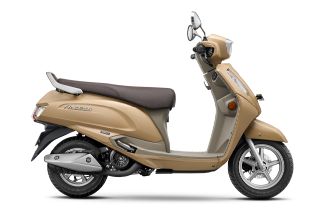 Suzuki Access 125 in Metallic Matte Platina Silver